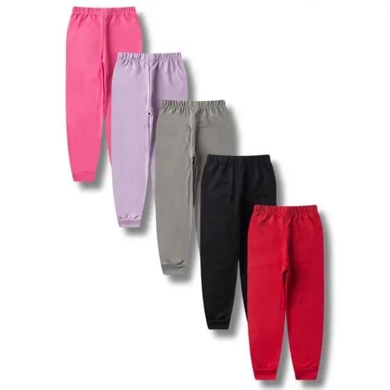 Kit Sortido Calças Moletom Lisa Feminino/Menina Infantil e Juvenil do 3 ao 16 Inverno