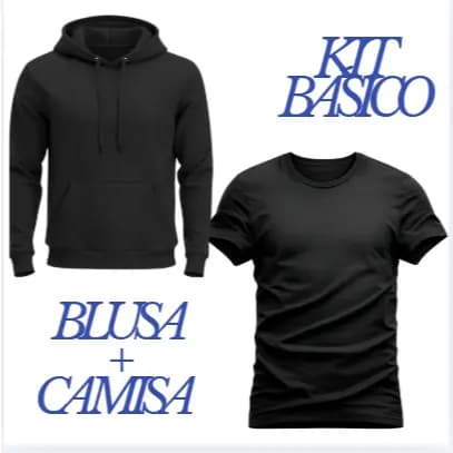 Kit Street Preto – Blusa + Camisa