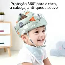 Chapéu De Proteção Infantil Capacete De Segurança Para Bebês Ajustável Anti-Colisão - Envio 24hrs!