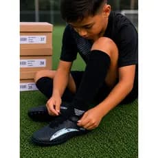 Chuteira Infantil Society Para Futebol Em Grama Sintética Leve Resistente Promoção!!!
