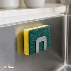 Porta Esponja Inox Multiuso AIME Porta Guardanapo Cozinha Aço Inox