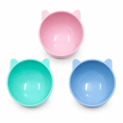 Comedouro Elevado Formato Gato 13cm Pratico Design Exclusivo Alimentacao Pet