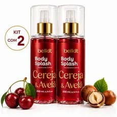 Kit Body Splash Cheiro Marcante Cereja E Avelã