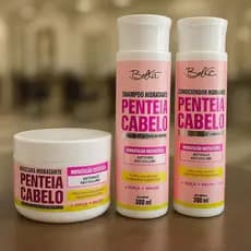Kit Capilar Feminino Penteia Cabelo Bel Kit Original Shampoo 300ml , Condicionador 300ml, Creme 300g