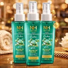 Kit NH New Hair Cachos 03 Unidades Blend de Óleos Hidratação e Controle Frizz