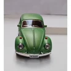 Miniatura Fusca Volkswagen Beetle Verde Claro Fosco  Rmz Metal e Fricção