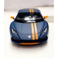 Miniatura Lamborghini Huracan Lp610-4 Azul Fosco 1/36 Kinsmart Metal e Fricção