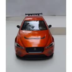Miniatura Jaguar XE SV Project 8 Cobre  1/38 Kinsmart Metal e Fricção
