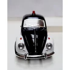 Miniatura Volkswagen Classical Beetle Police 1967 Kinsmart 1/32