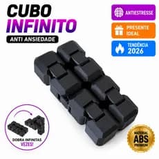 Cubo Infinito Antiestresse Infinity Cube Fidget Toy Anti Ansiedade Brinquedo Sensorial Colorido