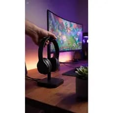 Suporte Headset Gamer Stand Fone de Ouvido Organizador de Mesa Base Antiderrapante Universal