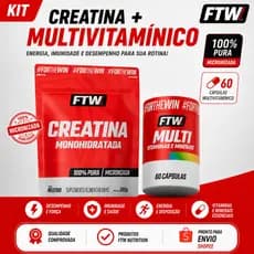 Kit Creatina FTW 500g refil + Multivitamínico