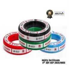 Fio Verde 2,5mm Cabo Flexível Rolo Com 100 Metros Elétrico ability Certificado nº: ABY-OCP-2025/0055