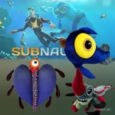 Boneco de Pelúcia Subnautica de 22cm, Brinquedo de Desenho Animado Fofo, Presentes para Fãs para Acompanhar a Pré-venda