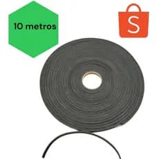 Fita veda fresta, espuma adesiva, anti ruído, comprimento 10 metros, espessura 2, 4, 6 milímetros.