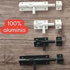 TRINCO FERROLHO 5CM OU 10CM, 100% ALUMÍNIO. BRANCO, PRETO.