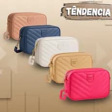 Bolsa de Ombro Transversal Guara Bags Feminina Compacta e Moderna