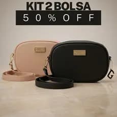 Kit 2 Bolsa Feminina Mini Tiracolo Moderna e Versátil com Alça de Ombro