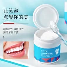 Fanzhen bicarbonato de sódio pó de dente hálito fresco limpeza manchas de dente manchas de fumaça cuidados gengivas cuid
