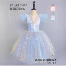 Saia de balé infantil pequeno cisne saia de dança tutu gaze saia Pettiskirt meninas traje de balé prática traje de desem