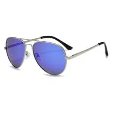 Novos Óculos de Sol Polarizados Masculinos, Óculos de Metal Estilo Piloto, Óculos com Hastes Flexíveis---*