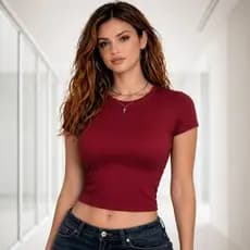 Baby Tee Feminina - Blusa Fit Manga Curta - Blusa de Compressão - Várias Cores