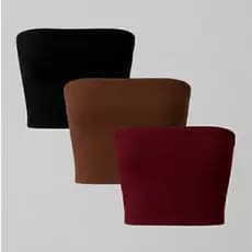 Kit 3 Cropped Top Tomara Que Caia