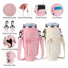 Bolsa Porta-garrafas De Água Compatível Com Copo 40oz 1,2 Litro Para Celular Chaveiro Com Alça De Ombro Ajustável