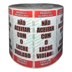 Etiqueta De Segurança P/ Delivery 500 Unidades Rappi Ifood