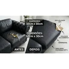Reparo Remendo Em Couro Sintético Adesivo 50x30 Autocolante Reformas Banco Sofá Cadeira Móveis Faça Você Mesmo