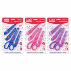 Tesoura Zig Zag 4 Em 1 Escolar Artesanato Scrapbook Corte Criativo Com 4 Lâminas