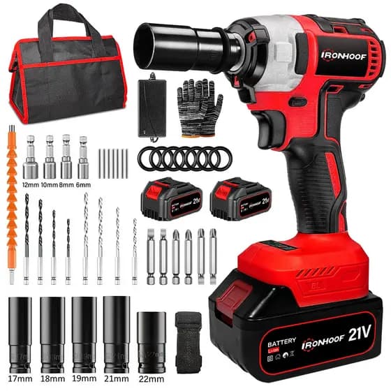 Chave Impacto 520nm Brushless Parafusadeira 21v 2 Baterias