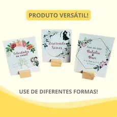 Kit Mini Suporte Porta Retrato Madeira Foto Polaroid Decoração Lembrancinha