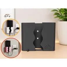 Suporte para Celular de Parede Compacto com Gancho para Chaves e Adesivo Fácil de Instalar