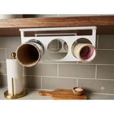 SUPORTE PARA ROLOS DE COZINHA / ORGANIZADOR DE COZINHA