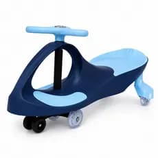 Carrinho Infantil Super Car Rolimã Gira Gira 360° Sem Pedal LED Até 100kg | Azul