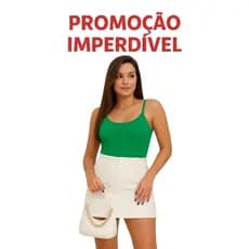 KIT COM 3 PEÇAS BLUSA ALCINHA REGATA EM MALHA SUEDE *CORES VÃO ALEATÓRIAS