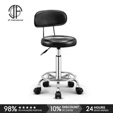 Mocho Profissional Regulável com Encosto Confortável para Tatuagem, Manicure e Salões de Estética, Direto de Fábrica