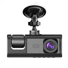 Espelho retrovisor lente dupla 64GB monitoramento de carro HD 1080P câmera traseira dianteira