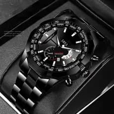 ORUSS Relógio De Pulso Para masculino De Aço Inoxidável À Prova D'água Negócios De Moda De Luxo Automático De Quartzo
