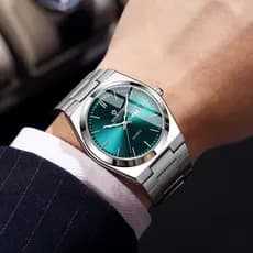 Moda Masculina Relógios Data Relógio De Negócios Aço Inoxidável Estilo Luxo Luminoso Quartzo À Prova Dwaterproof Água Di