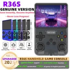 R36S Retro Videogame Portatil Console Portátil IPS Tela De 3.5 Polegadas Sistema Arkos 22000 + Jogo Para PS1/N64/GBA Pre