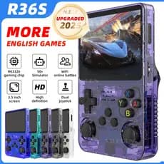 Console De Jogos R36S Original , Portátil , Sistema Arkos De 3.5 Polegadas , Jogo Retrô Para PS1/N64/GBA Tiradentes