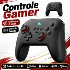Controlador De Jogos Switch Pro Gamepad Atualizado Para Nintend OLED/Lite Joystick Vapor Yuzu Controle PC