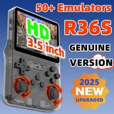console De Jogos Retrô Original 2026 , R36S , Portátil , Sistema Arkos , Jogo , Mais De 16000 Para PS1/N64/GBA/PSP Video
