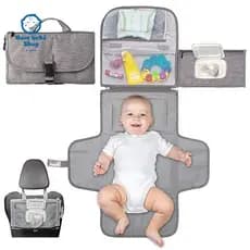 Almofada De Fraldas Portátil À Prova D'água E Multifuncional Para Bebês Passeios De Mãe Bebê
