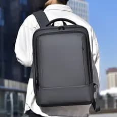 Mochila De Negócios Masculina Com Grande Capacidade , Resistente À Água Ao Desgaste , Compartimentos Multicamadas , Bols