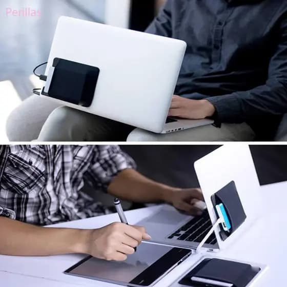 Perillas Adesivo Laptop Armazenamento Bolsa Bolso Suporte Para Tablet