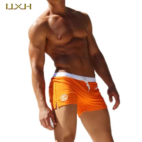Sungas Masculinas Cueca Boxers Respirável Confortável Cintura Baixa Com Bolso 26016