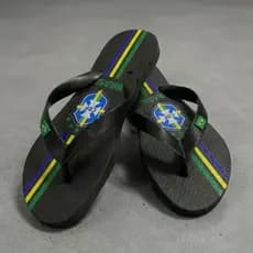 Chinelo Infantil Dedo Seleçao Brasil Moda Futebol